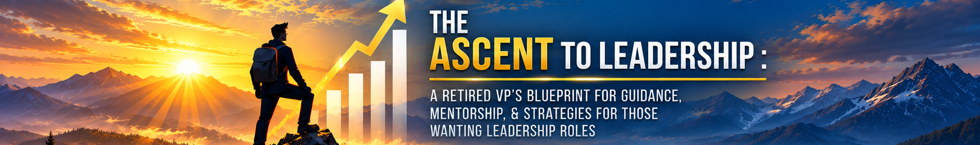 The Ascent to Leadership mountain banner